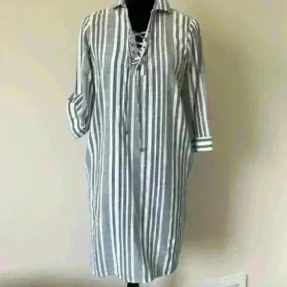 NWT MILLENIUM striped dress size medium - Picture 1 of 5